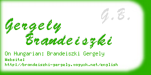 gergely brandeiszki business card